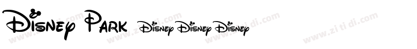 Disney Park字体转换